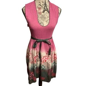 chelsea and violet denim dress Chelsea & Violet Verity Denim Point Collar Long Sleeve Belted Mini Dress
